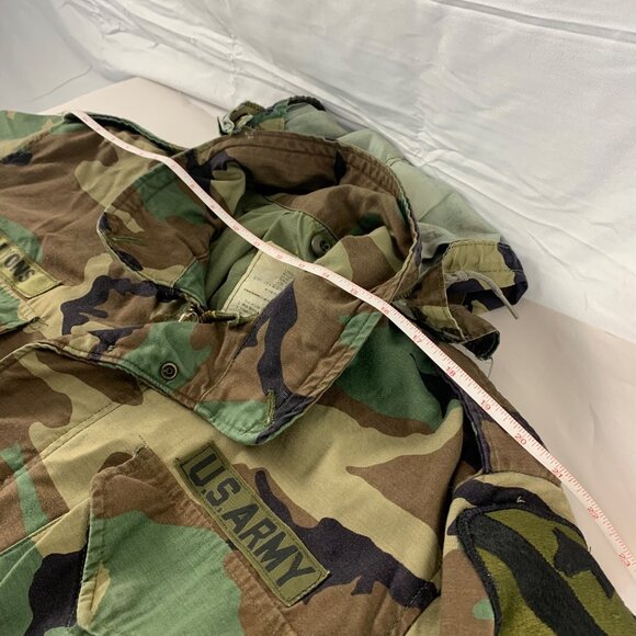 VTG U.S. Army Field Jacket Patches/Name Tag Lyons Camouflage Regular Size - Picture 13 of 16